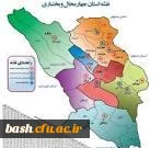 نقشه استان چهارمحال وبختیاری