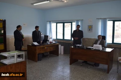 بازدید سرزده دکتر قنبری از حوزه معاونت آموزشی