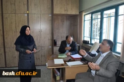 بازدید سرزده دکتر قنبری از حوزه معاونت آموزشی 2