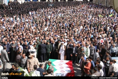 پیکر حاج محمد جواد فیاض جان باخته فاجعه منا در شهرکرد تشییع شد