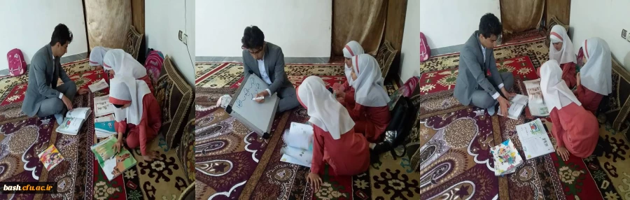 تدریس دانشجویی انجمن علمی پردیس بحرالعلوم شهرکرد به دانش آموزان